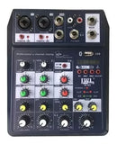 Mesa de som 4 canais profissional JWL MX-402i