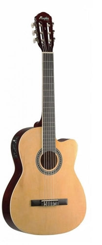 Violão Memphis Ac-60 NTS Nylon Elétrico All Linden Natural