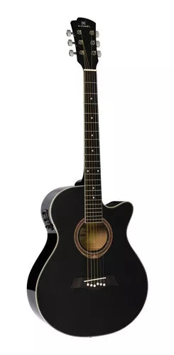 Violão Elétrico Michael Mini Jumbo Vma320 Black (Usado)