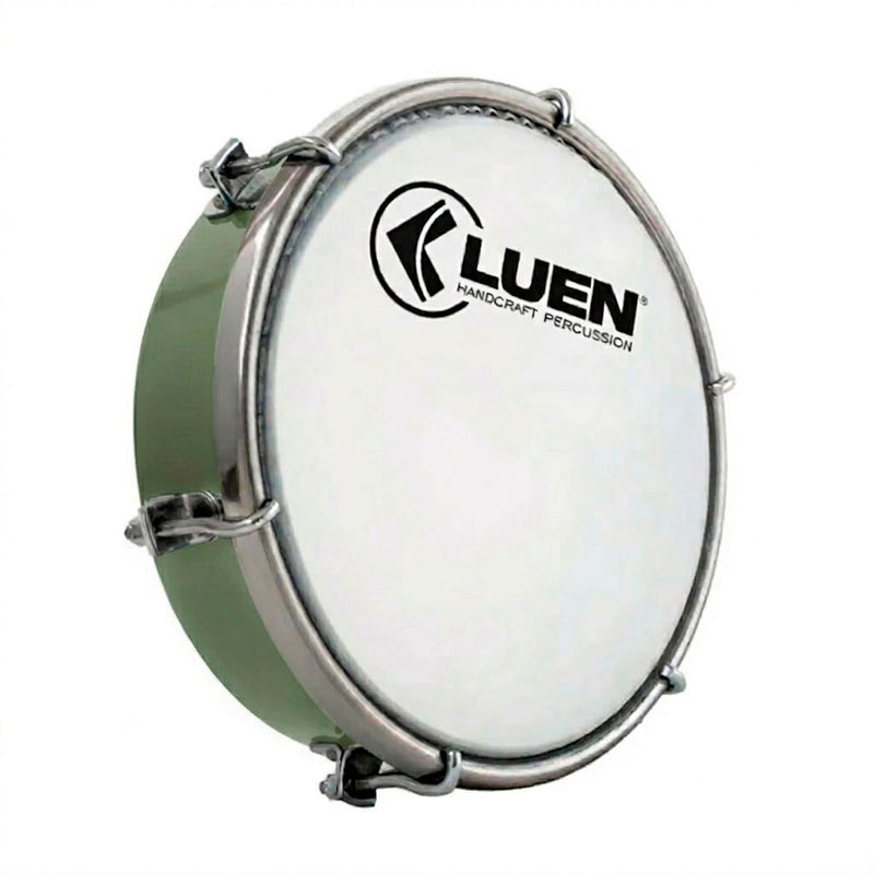 Tamborim 6 Abs Verde Aro Inox Crom 06 Afinação