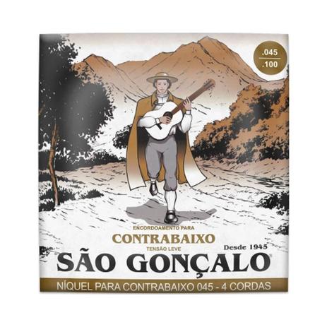 Encordoamento Baixo 4 Cordas 045 Níquel São Gonçalo