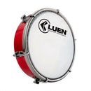 Tamborim 6 Abs Vermelho Aro Inox Crom 06 Afinação