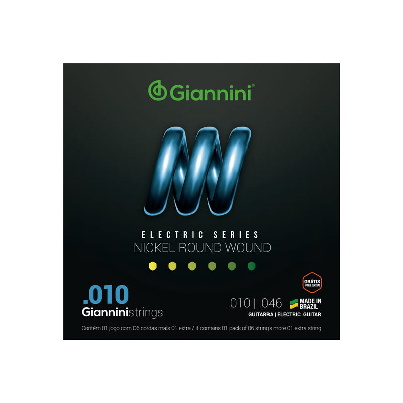 Encordoamento Guitarra Giannini 0.10 Geegst.10