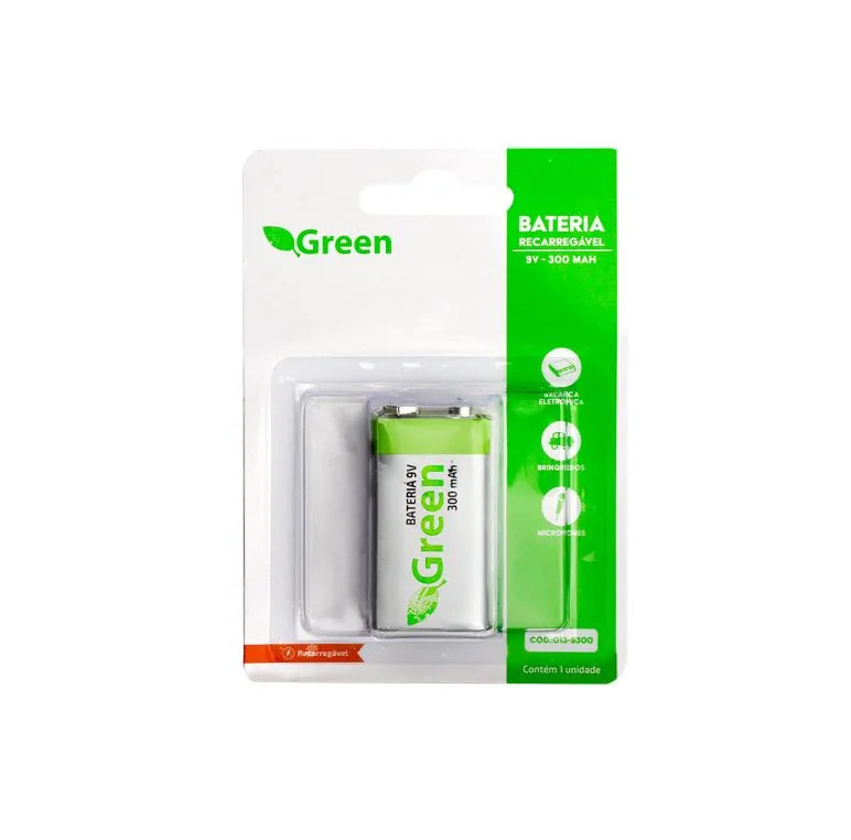 Bateria Recarregável 250mah Green 013-9250