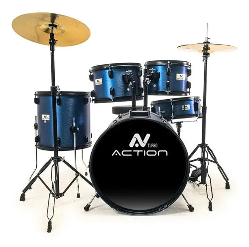 Bateria Turbo Action Bumbo de 20 Bluejeans