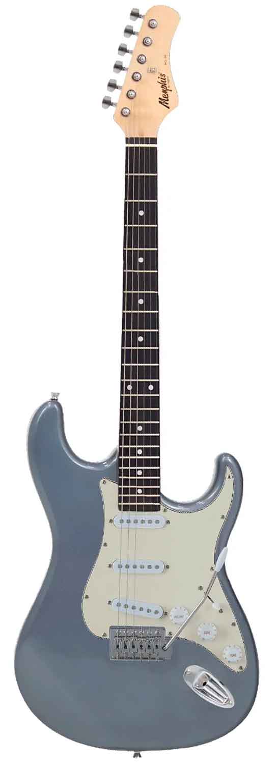 Guitarra Stratocaster Memphis MG-30 MDSV 3 Single Escudo AWH