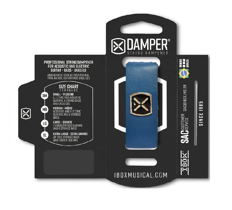 Abafador Damper Md de Couro Azul Dsmd07