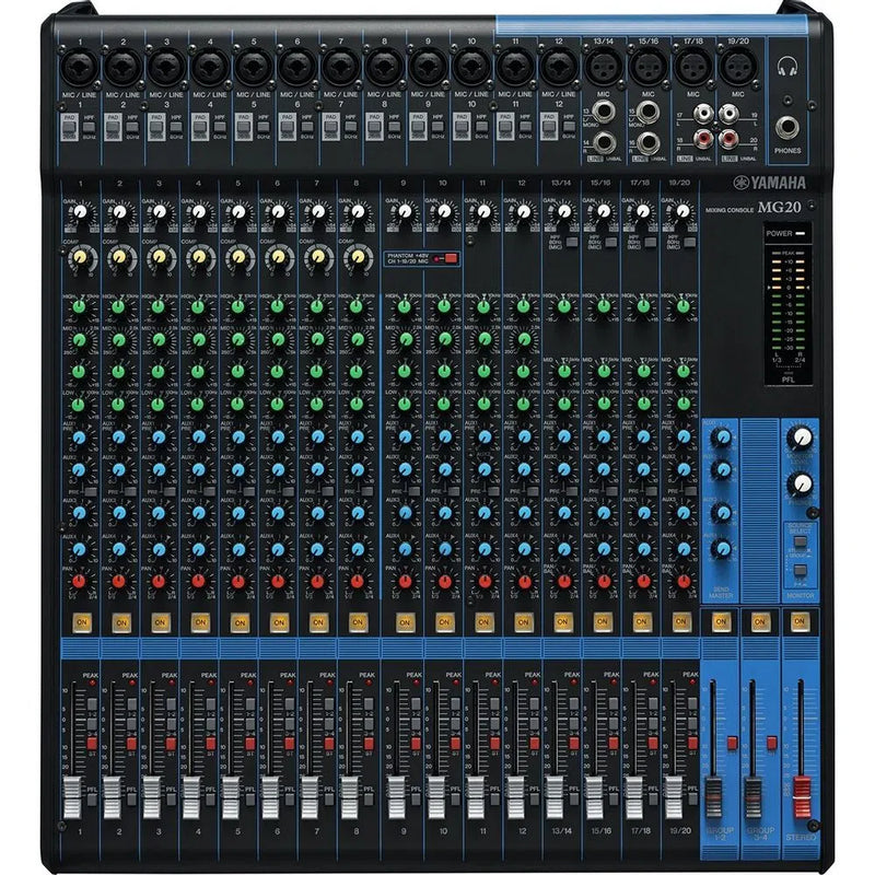 Mesa De Som Analógica Yamaha 20 Canais MG20