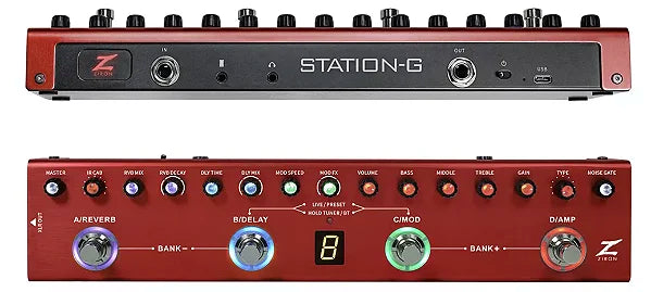 Pedaleira de efeitos para Guitarra Ziron Station G