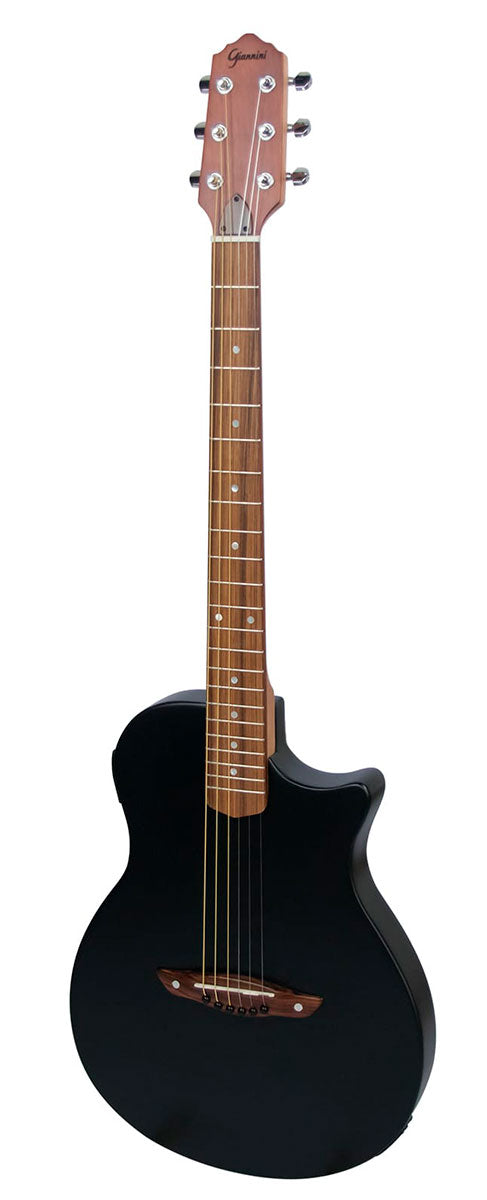 Violão Aco Eletrico Flat Giannini Stage STS CEQ Satin Black
