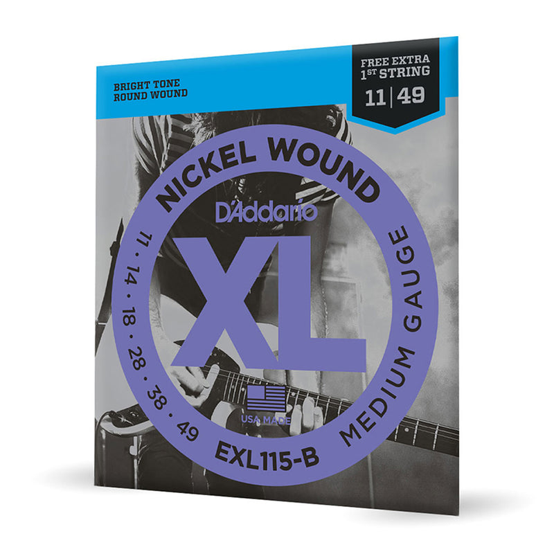 Encordoamento Guitarra .011 Corda Extra D Addario EXL115-B