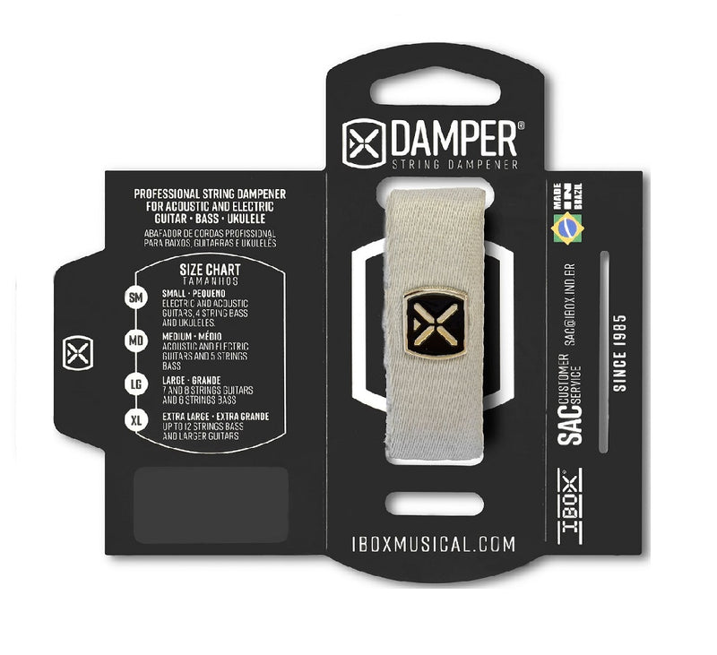 Abafador Damper Md de Poliester Prata Dtmd19