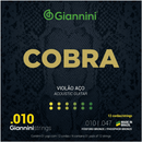 Encordoamento Violão Aço 12 cordas Giannini 0.10 Cobra
