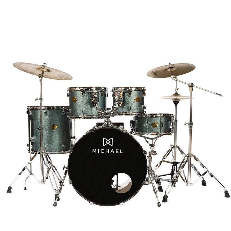 Bateria Michael Legacy Dml422 Bumbo 22 Sparkle Marine Blue