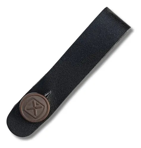 Strapholder Para Correia Violão Viola Couro Preto Sh01 Ibox