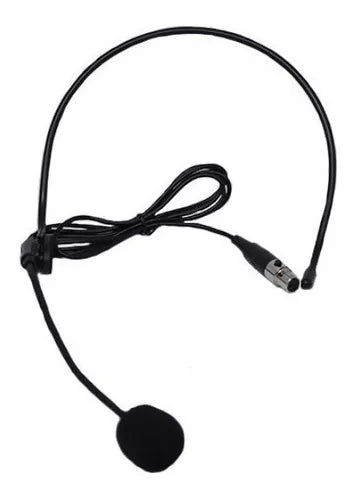 Microfone Headset com Fio Preto