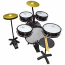 Bateria Acústica Infantil 14 Rock Baby AM2 com Chimbal Preto