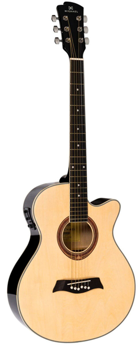 Violão Elétrico Michael Artístico Vma320 Aço Natural