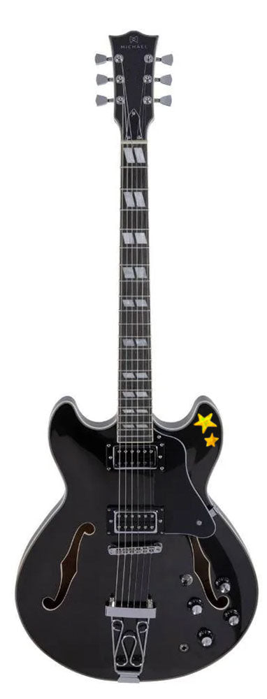 Guitarra Semi Acustica Jazz Action Michael Gm1159n Gy Cinza (Usada)