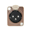 Conector XLR Femea MXT Profissional 3 Pinos para Painel