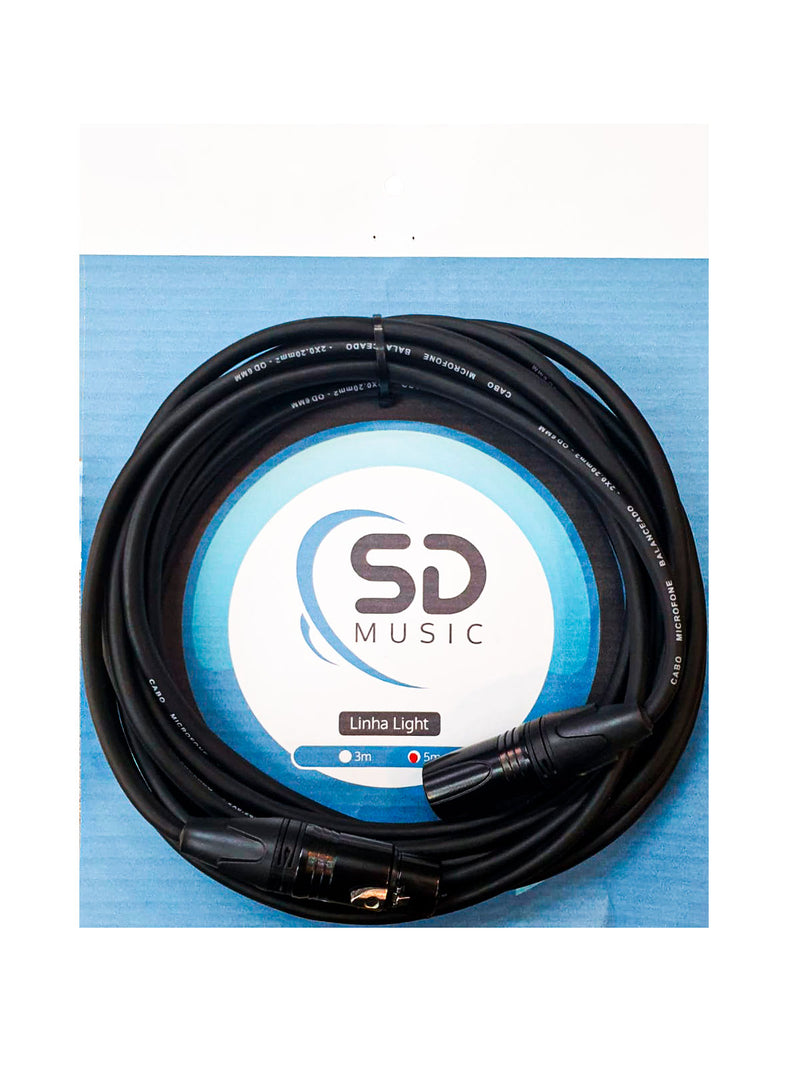 Cabo SD Music Lplus Pl-14  XLR (F) x XLR (M) 5 Metros