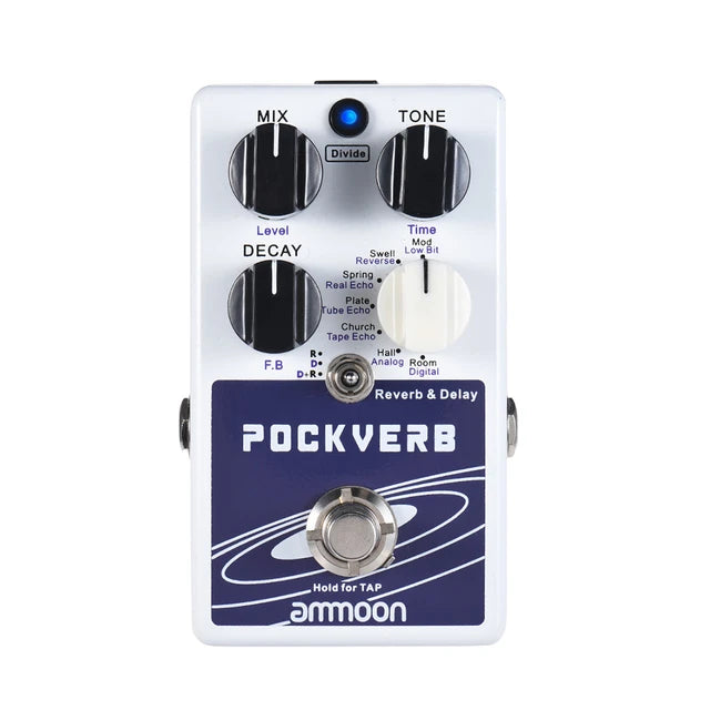 Pedal Ammoon Pockverb Reverb e Delay (Usado)