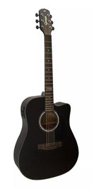 Violão Giannini gf1d sbk preto fosco satin eletrico aco folk (saldo)