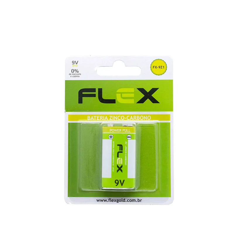 Bateria Comum Zinco Carbono Flex FX-9Z1