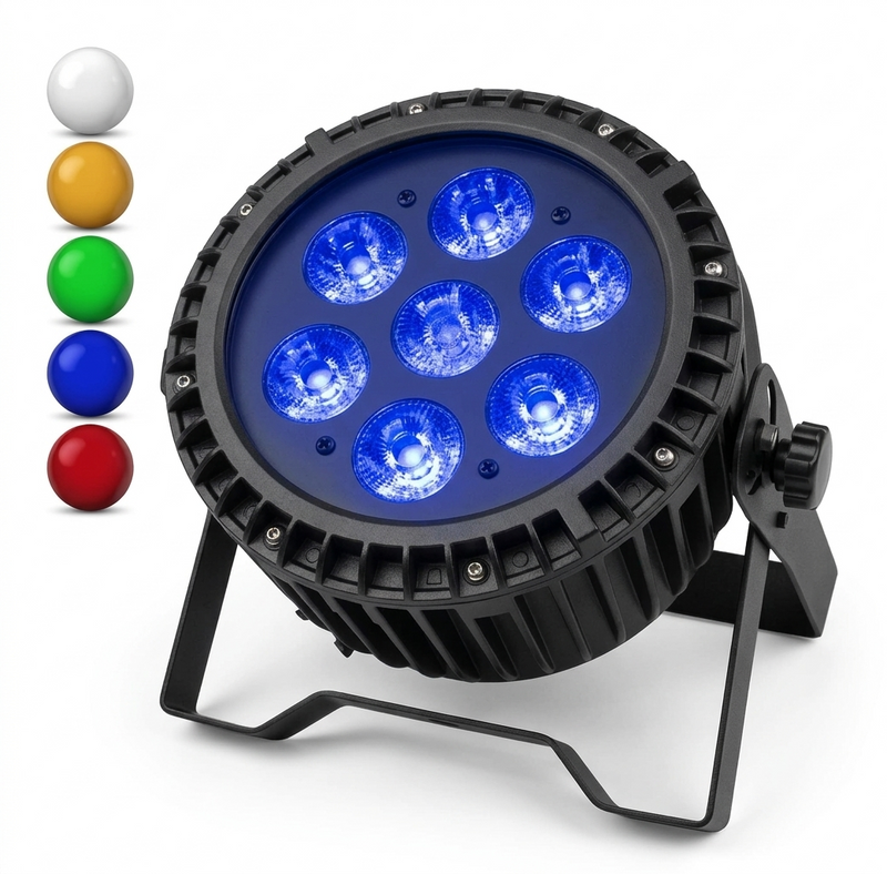 Refletor PLS Power LED RGBWA 7LEDS 12W
