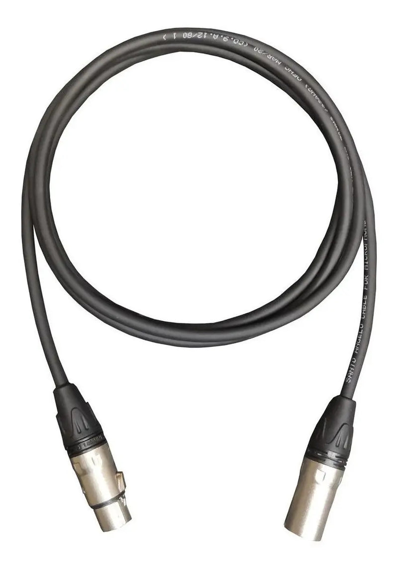 Cabo Xlr 3m Santo Angelo/wireconex Canon Xlr Macho/fêmea Balanceado