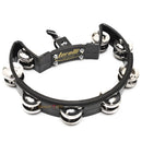 Pandeirola Meia Lua Com Clamp Preta Tp323 Torelli