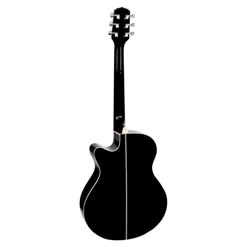 Violão Aço Eletrico Giannini Performance GSF-1D CEQ Preto