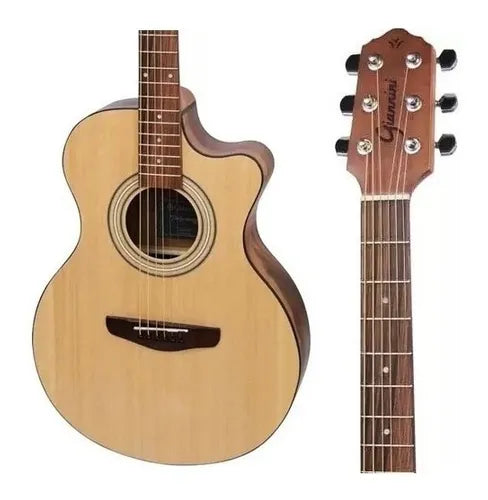 Violão de Aco Giannini FK5 GOAL Eletrico Natural Satin