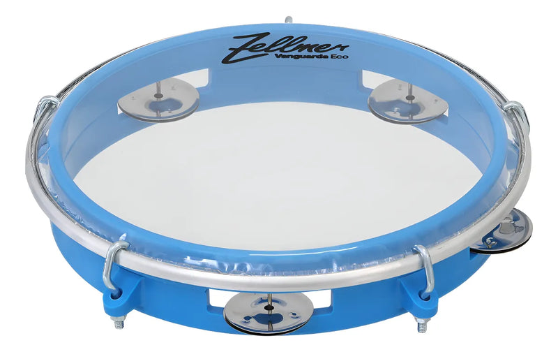 Pandeiro Spanking ABS 8 Azul Vanguarda Eco Transparente