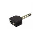 Plug Adaptador 2 J2 x P10 Mono Preto