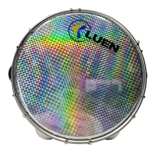 Pandeiro 10 Abs Rosa Luen 6 Afin Plat Inx Holografica Prata