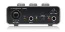 Interface de áudio Behringer U-PHORIA UM-2