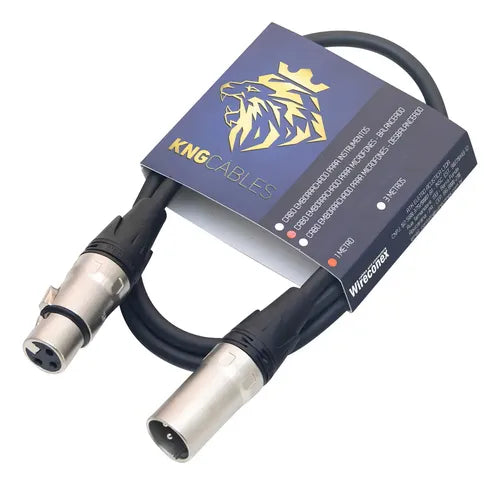 Cabo Microfone XLR x XLR KNG Cables 1 Metro Wireconex