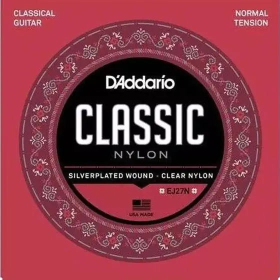 Encordoamento para Violão Nylon Daddario Ej27 Tensão Media