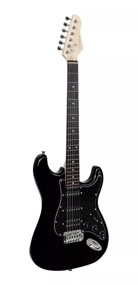 Guitarra Elétrica Giannini G-101 Preta com escudo Preto