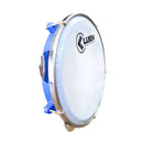 Pandeiro 8 Abs Leitosa Luen Junior Azul Platinela Inox