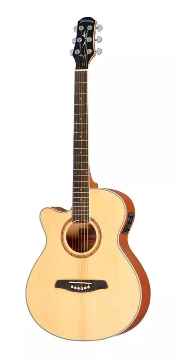 Violão Strinberg eletrico Berlin BE30C NS LH Natural Canhoto