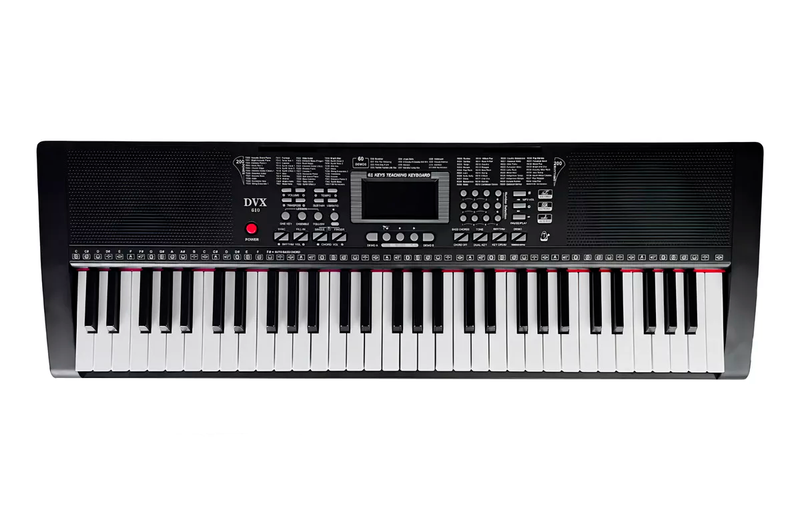 Teclado Musical DVX610 Devox 61 Teclas 200 Ritmos Preto
