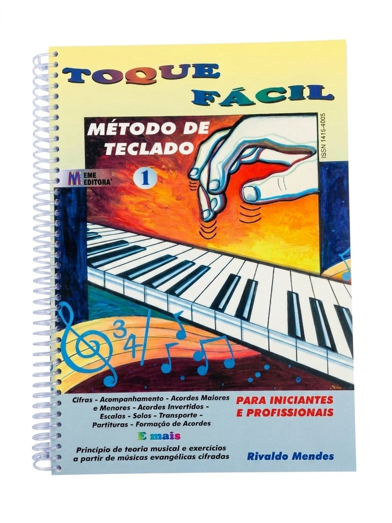 Método de Teclado Toque Fácil Editora EME Rilvaldo Mendes