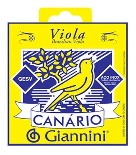 Encordoamento Giannini Canario Viola C/ Chenilha Gesv