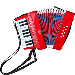 Acordeon Infantil 17 Teclas 8 Baixos Custom Kids CKAC17 RD