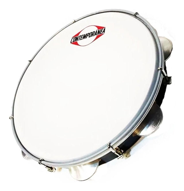 Pandeiro Contemporânea Preto 10 Polegadas Tarr Simples Light