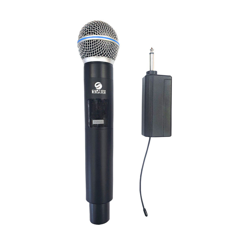 Microfone Sem Fio com Receptor UHF P10 Custom Sound  CW20
