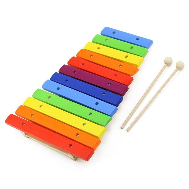Xilofone Infantil Com 12 Notas Colorido Dolphin