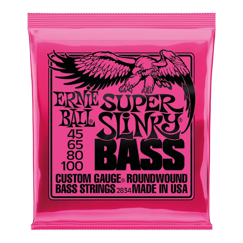 Encordoamento 4C Ernie Ball Baixo 045 Super Slinky Bass